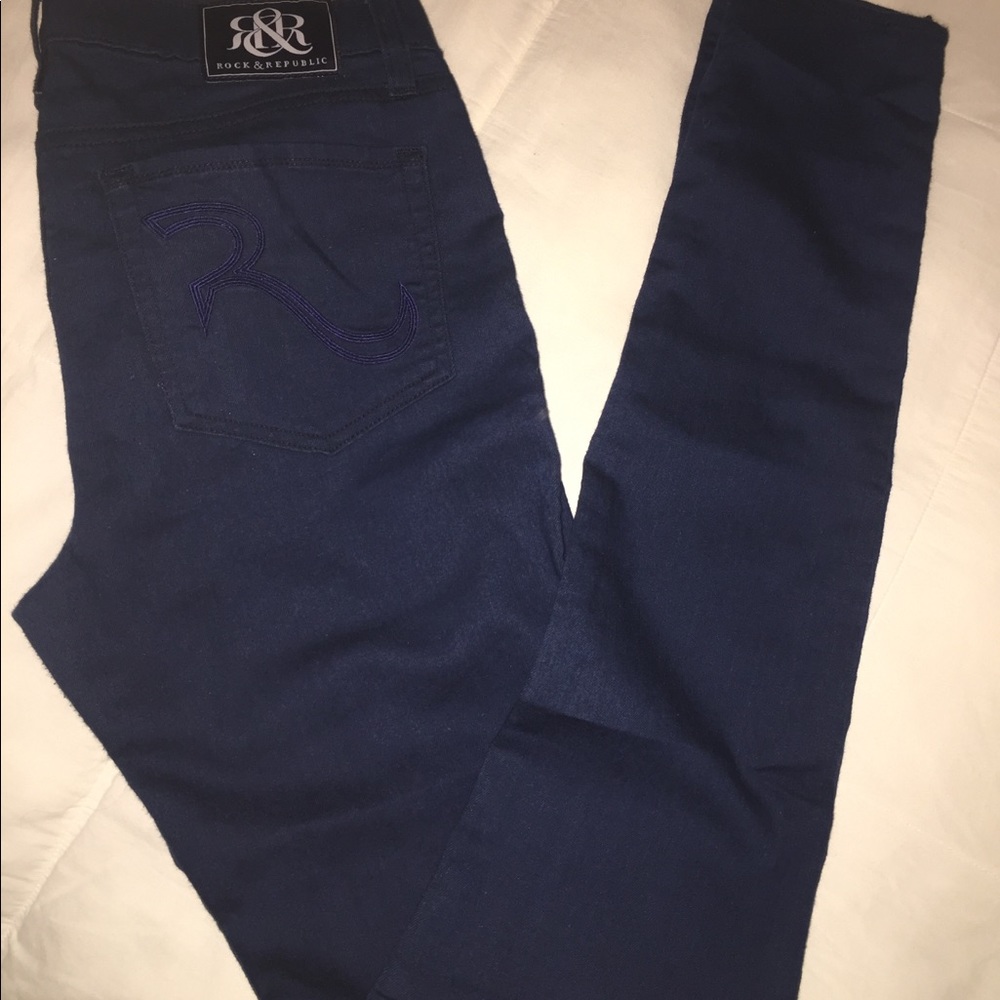 Rock & Republic Women jeans size 29. Dark Blue